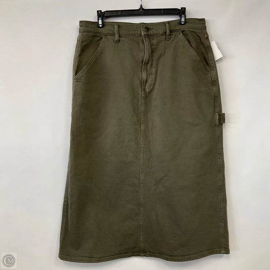 Skirt Maxi By Ana In Green Denim, Size: 12