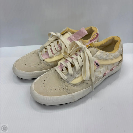 Shoes Flats By Vans In Cream, Size: 9