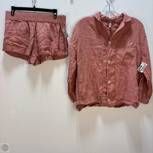 Shorts Set By Free People In Pink, Size: Xs