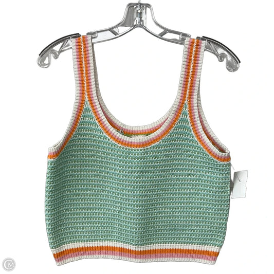 Top Sleeveless By Hem & Thread In Multi-colored, Size: M