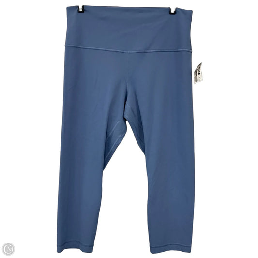 Athletic Legging Capris By Lululemon In Blue, Size: 12
