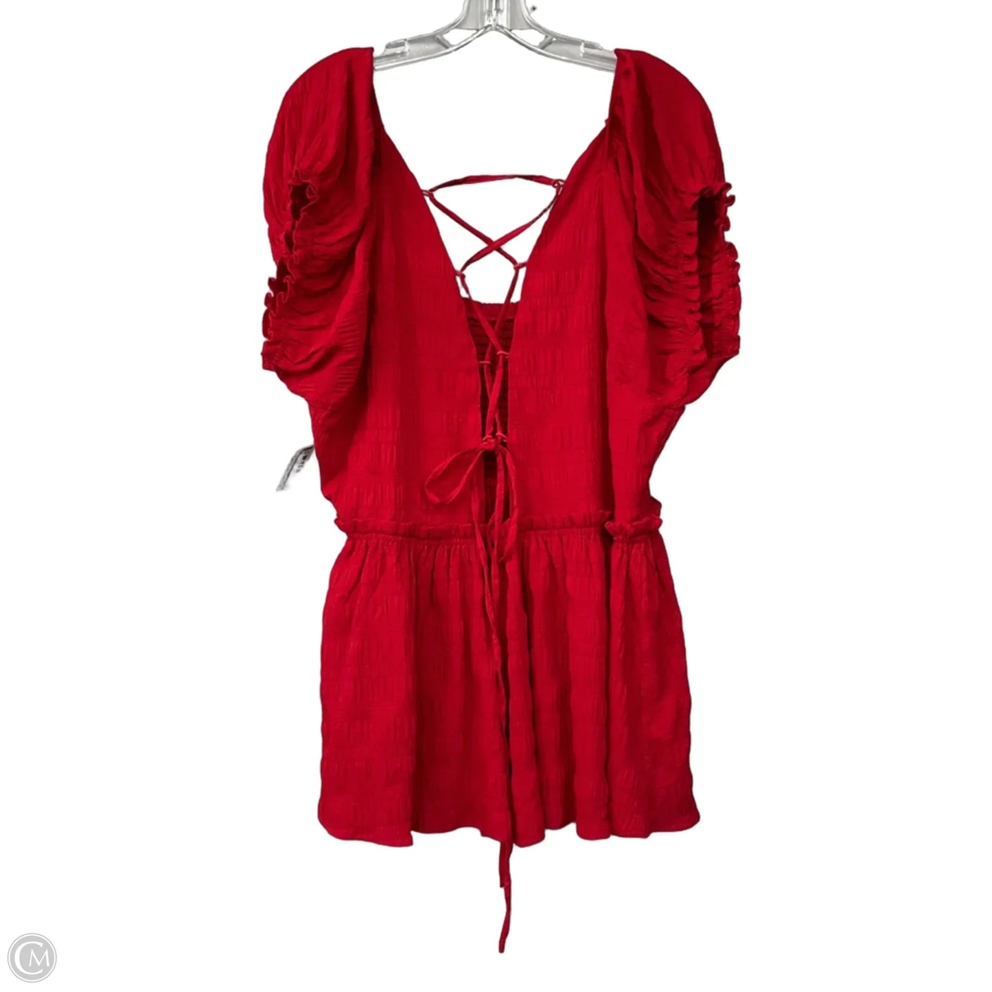 Top Short Sleeve By Arula In Red, Size: 3x