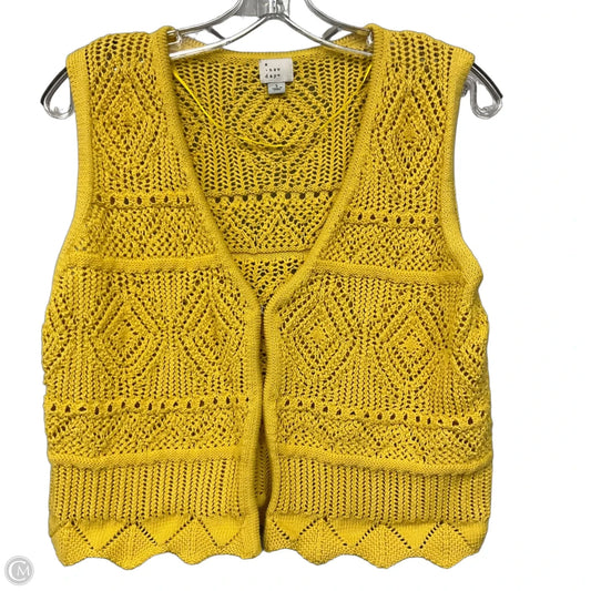 Cardigan By A New Day In Yellow, Size: L