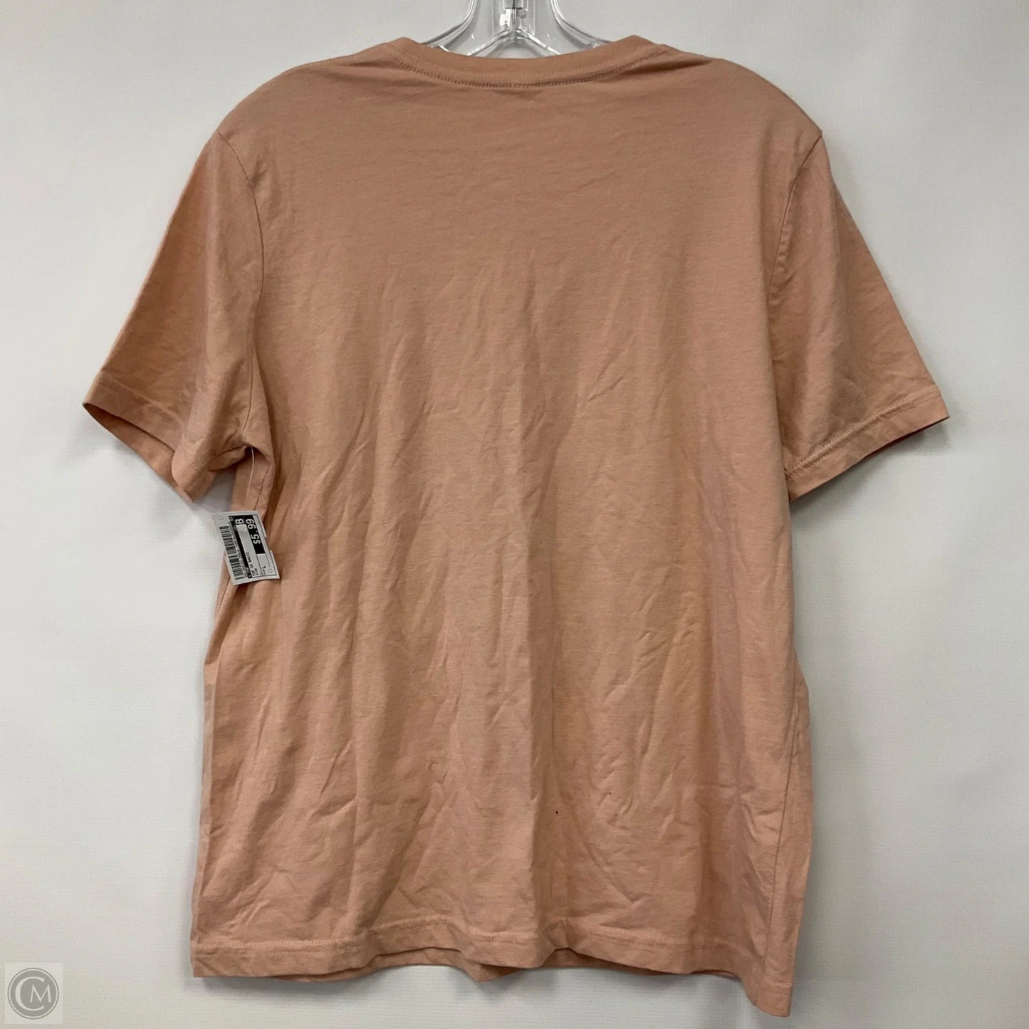 Top Short Sleeve Basic By Cmf In Pink, Size: L