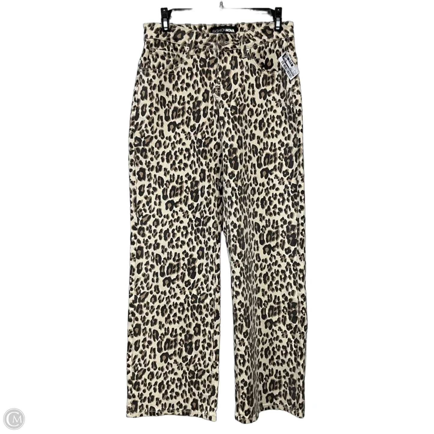 Jeans Straight By Fashion Nova In Animal Print, Size: 0