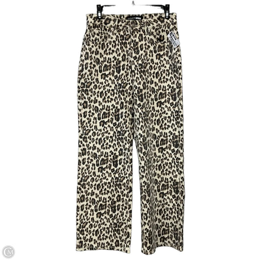 Jeans Straight By Fashion Nova In Animal Print, Size: 0