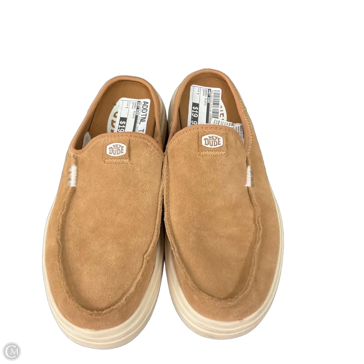 Shoes Flats By Hey Dude In Brown, Size: 7