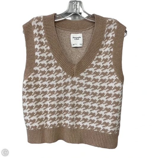 Vest Sweater By Abercrombie And Fitch In Brown, Size: S