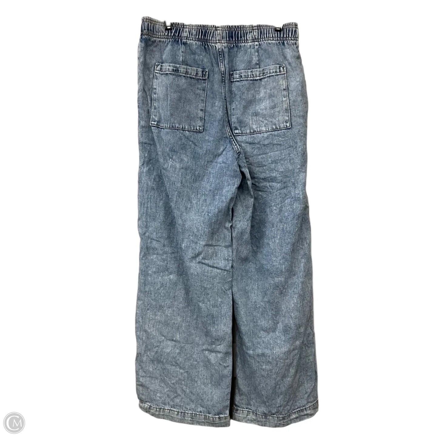 Jeans Wide Leg By Gap In Blue Denim, Size: S