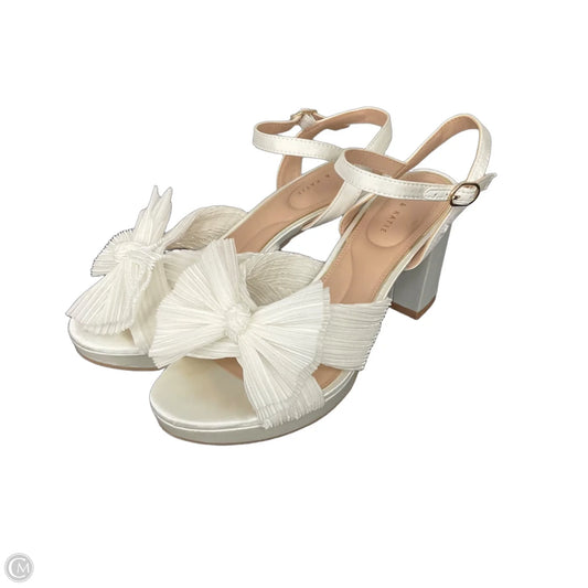 Shoes Heels Block By Kelly And Katie In White, Size: 8.5