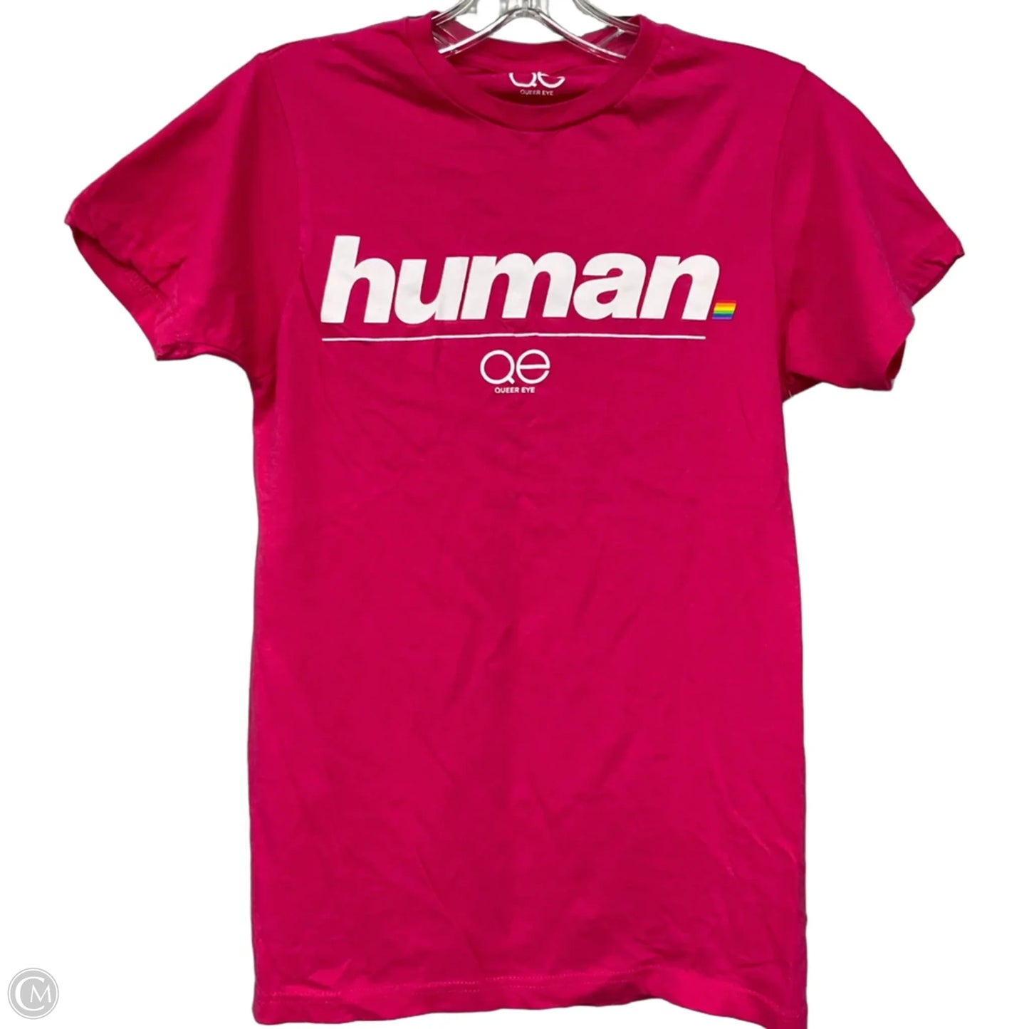 Top Short Sleeve Basic By Cmf In Pink, Size: Xs