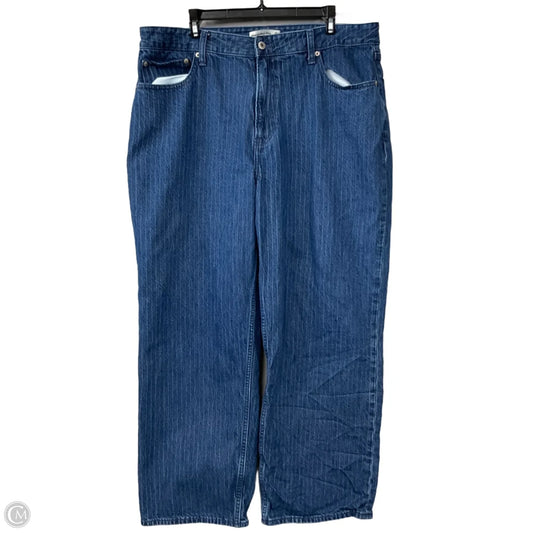 Jeans Straight By Abercrombie And Fitch In Blue Denim, Size: 16