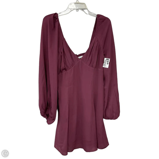 Dress Casual Short By Abercrombie And Fitch In Maroon, Size: M