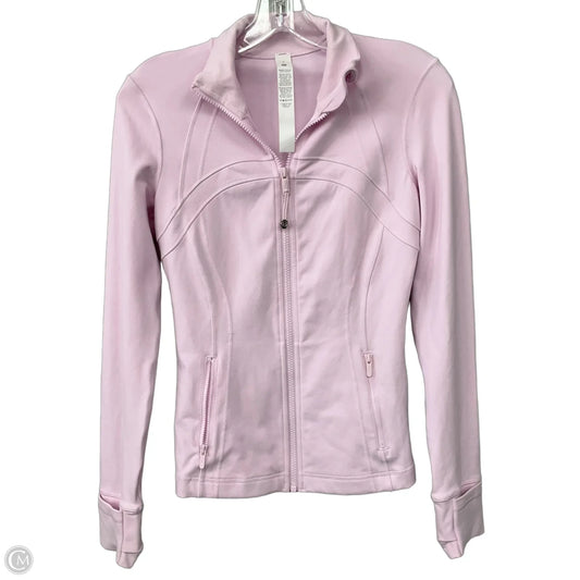 Athletic Jacket By Lululemon In Pink, Size: 4