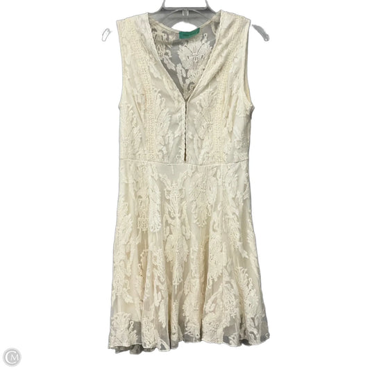 Dress Casual Short By Filly Flair In Cream, Size: M