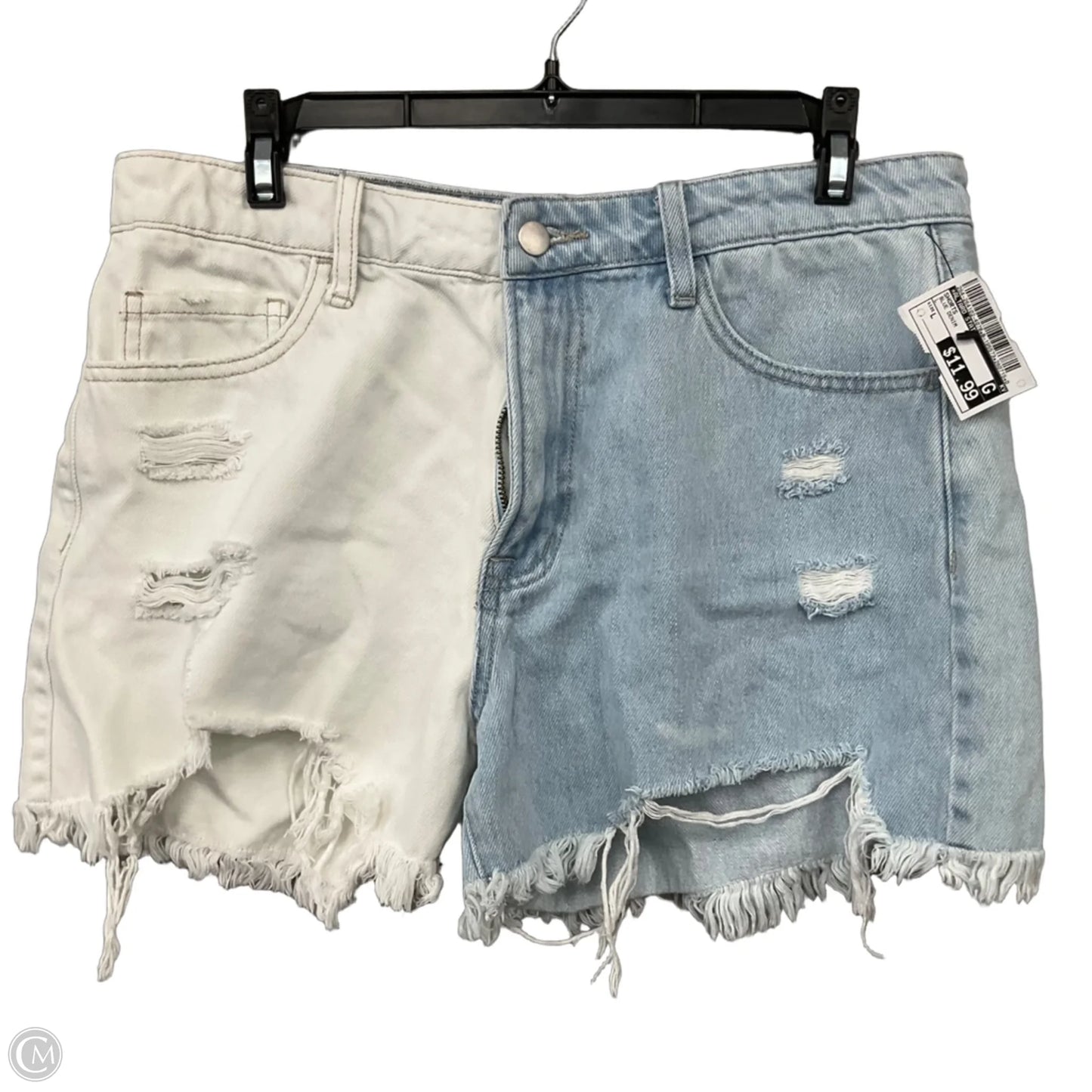 Shorts By Altard State In Blue Denim, Size: L