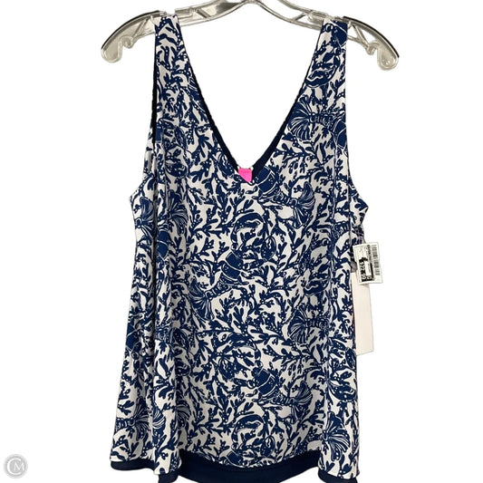 Top Sleeveless Designer By Lilly Pulitzer In Multi-colored, Size: L