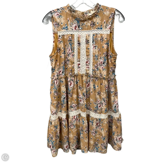 Dress Casual Short In Floral Print, Size: M