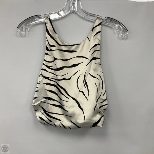 Top Sleeveless By Zara In Zebra Print, Size: M