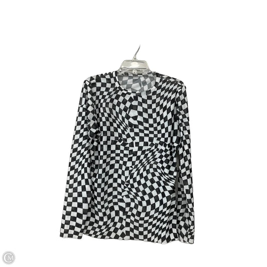 Top Long Sleeve By Cmf In Black & White, Size: Xxl