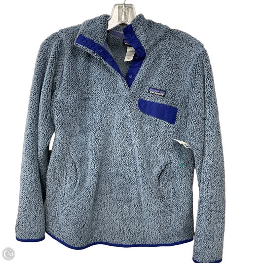 Sweatshirt Collar By Patagonia In Blue, Size: S