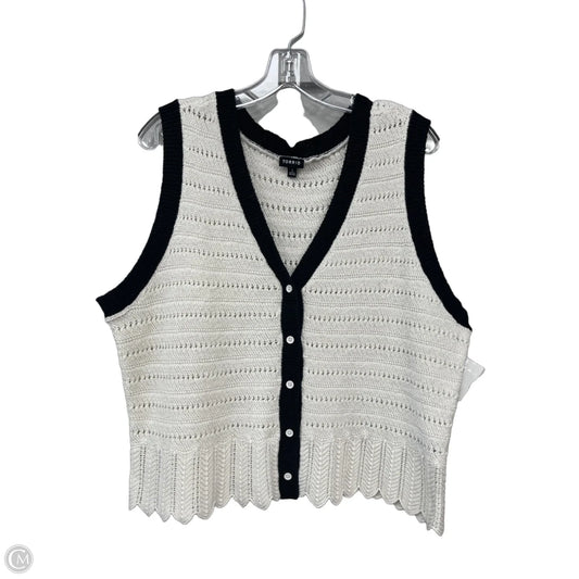 Vest Sweater By Torrid In Black & Cream, Size: Xl