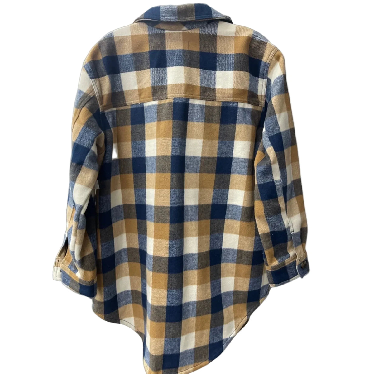 Jacket Shirt By Old Navy In Plaid Pattern, Size: L