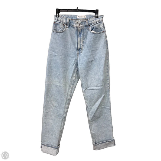 Jeans Straight By Abercrombie And Fitch In Blue Denim, Size: 2