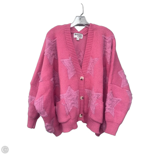 Cardigan By Bucketlist In Pink, Size: M
