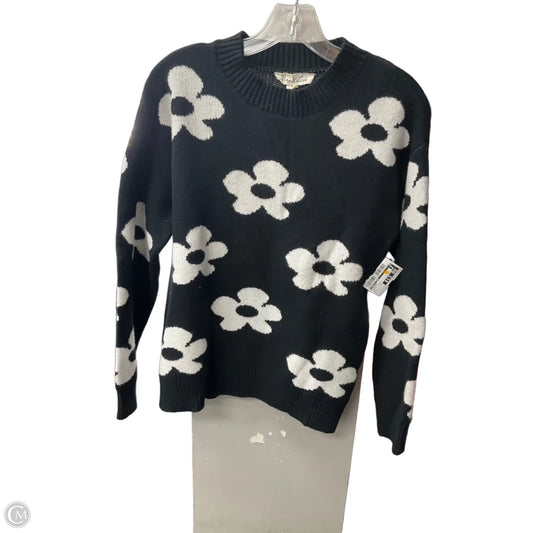 Sweater By Vine & Love In Black & White, Size: S