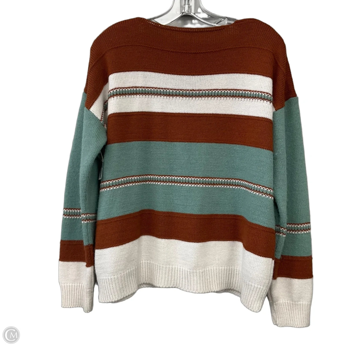 Sweater By Clothes Mentor In Striped Pattern, Size: S
