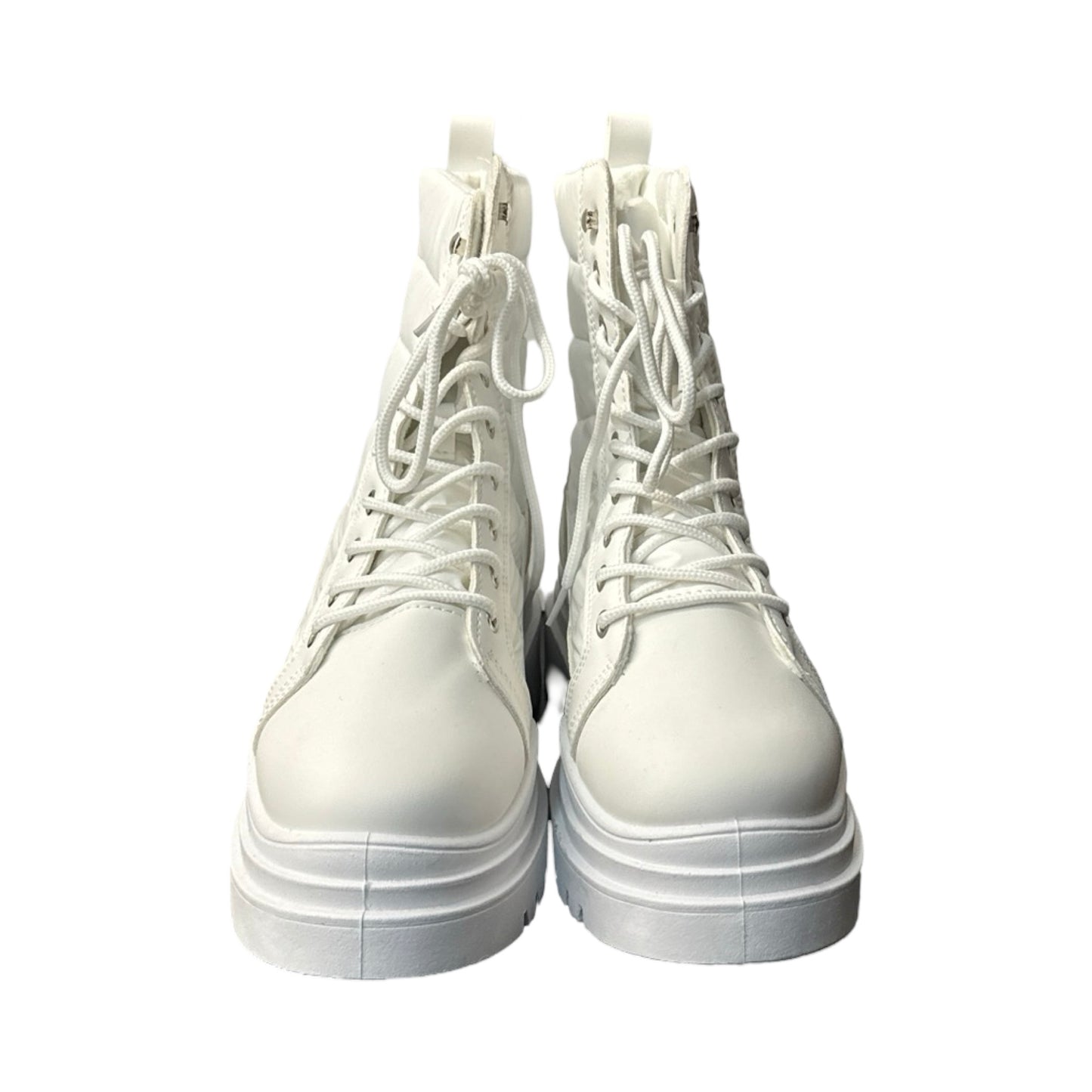 Boots Combat By Fashion Nova In White, Size: 7.5