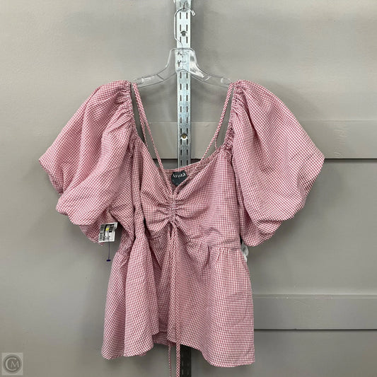 Top Short Sleeve By Altard State In Pink, Size: 2x