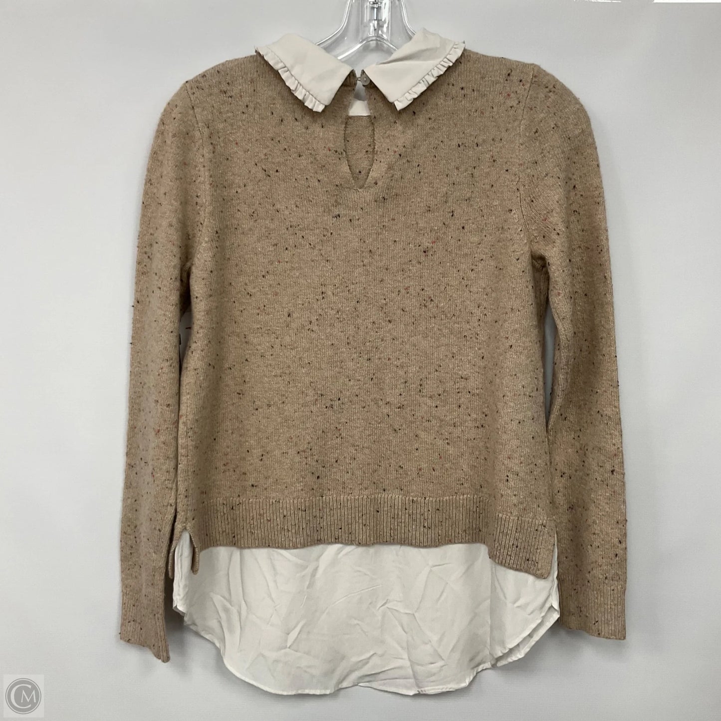 Sweater By Loft In Tan, Size: Xs