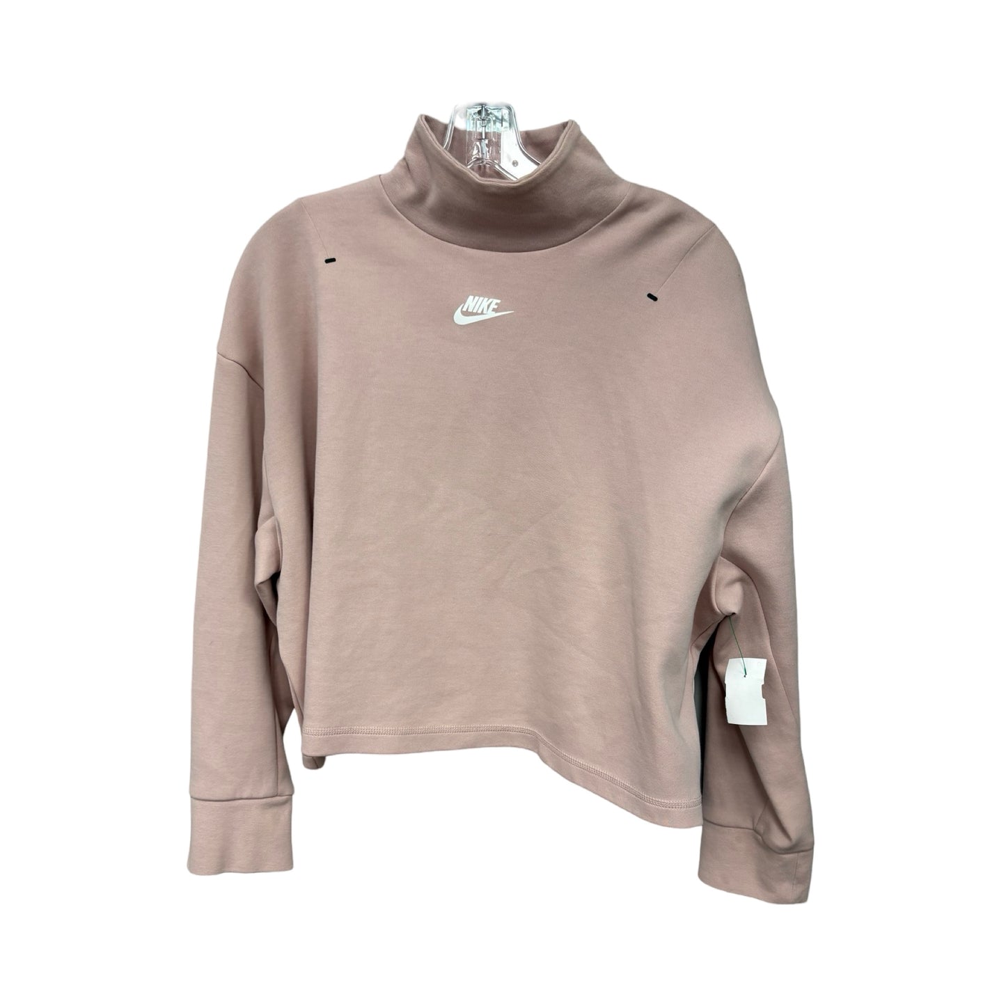 Sweatshirt Collar By Nike Apparel In Pink, Size: M