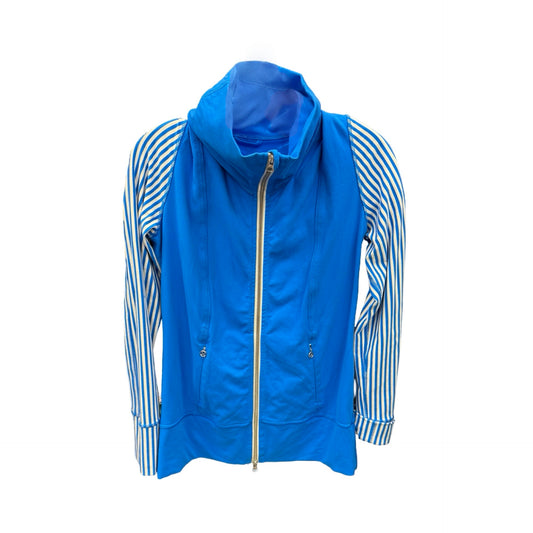 Athletic Jacket By Lululemon In Blue, Size: 6