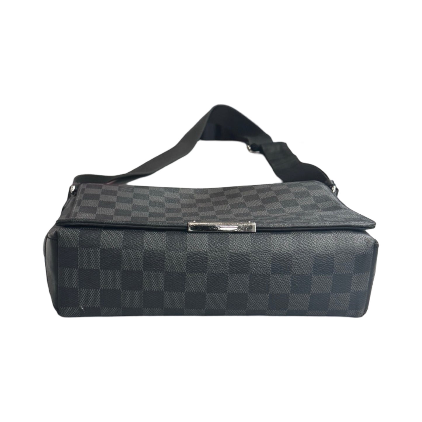 District Damier Graphite Checkered Pattern Crossbody Luxury Designer in Black By Louis Vuitton, Size: Medium