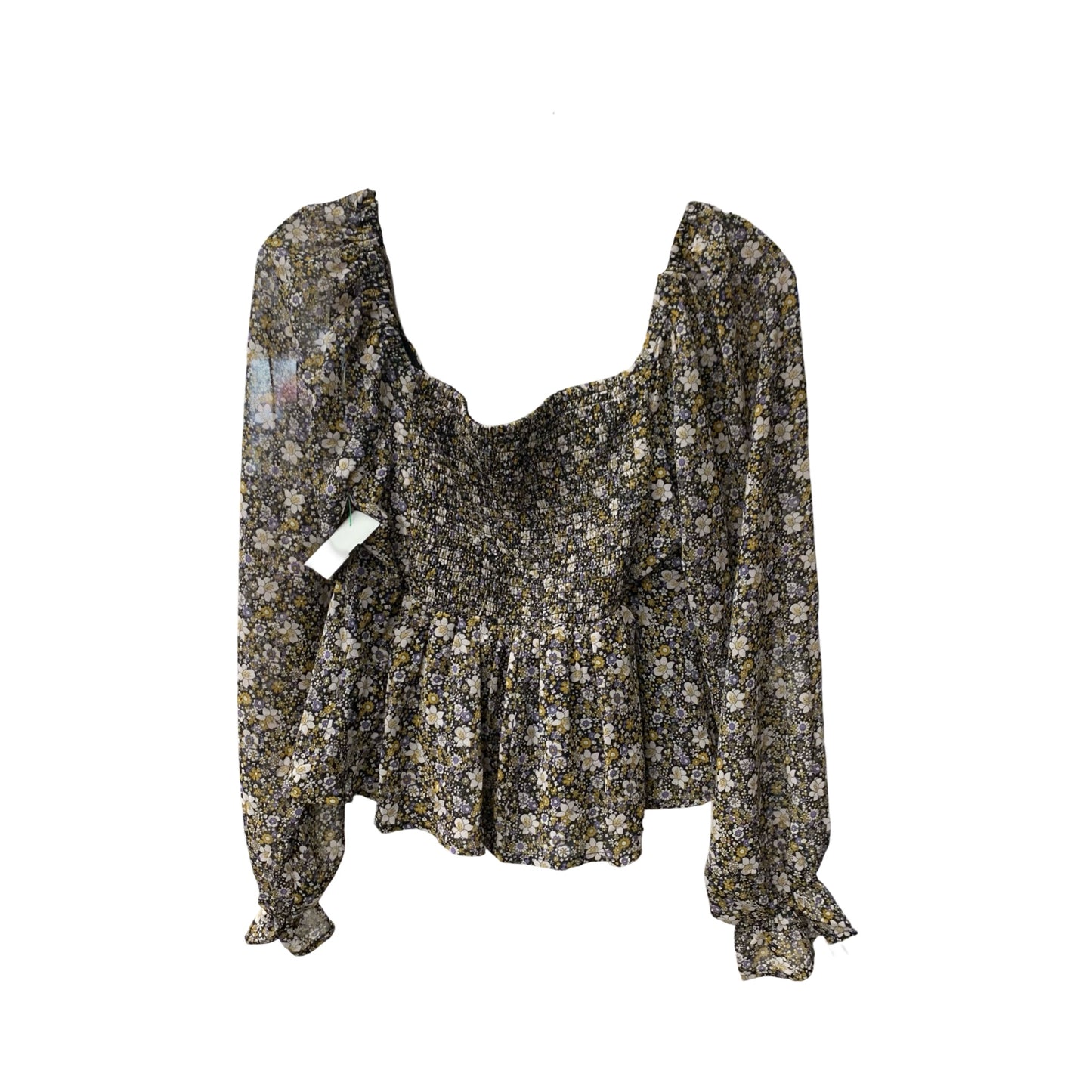 Top Long Sleeve By Altard State In Floral Print, Size: M