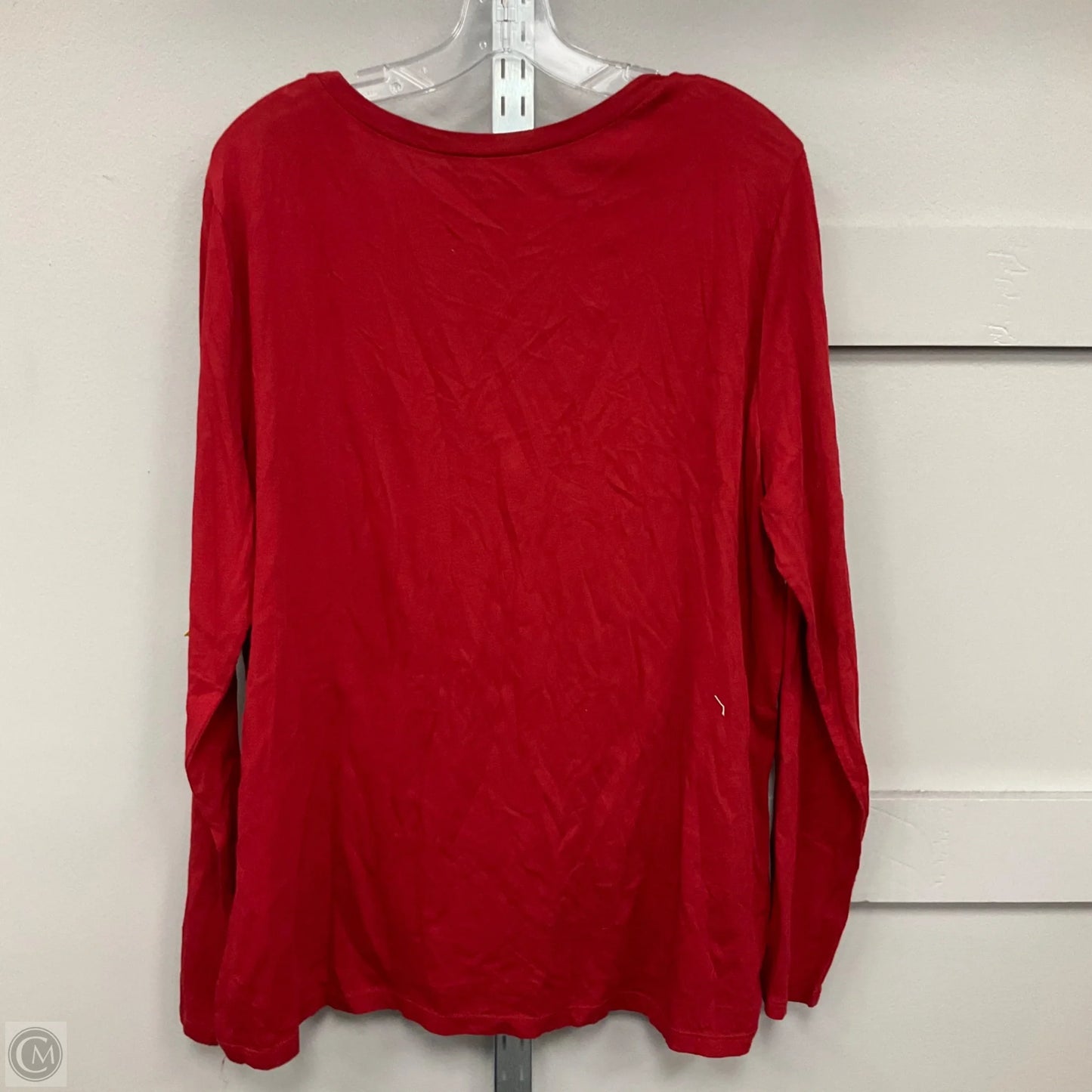 Top Long Sleeve By Loft O In Red, Size: Xxl