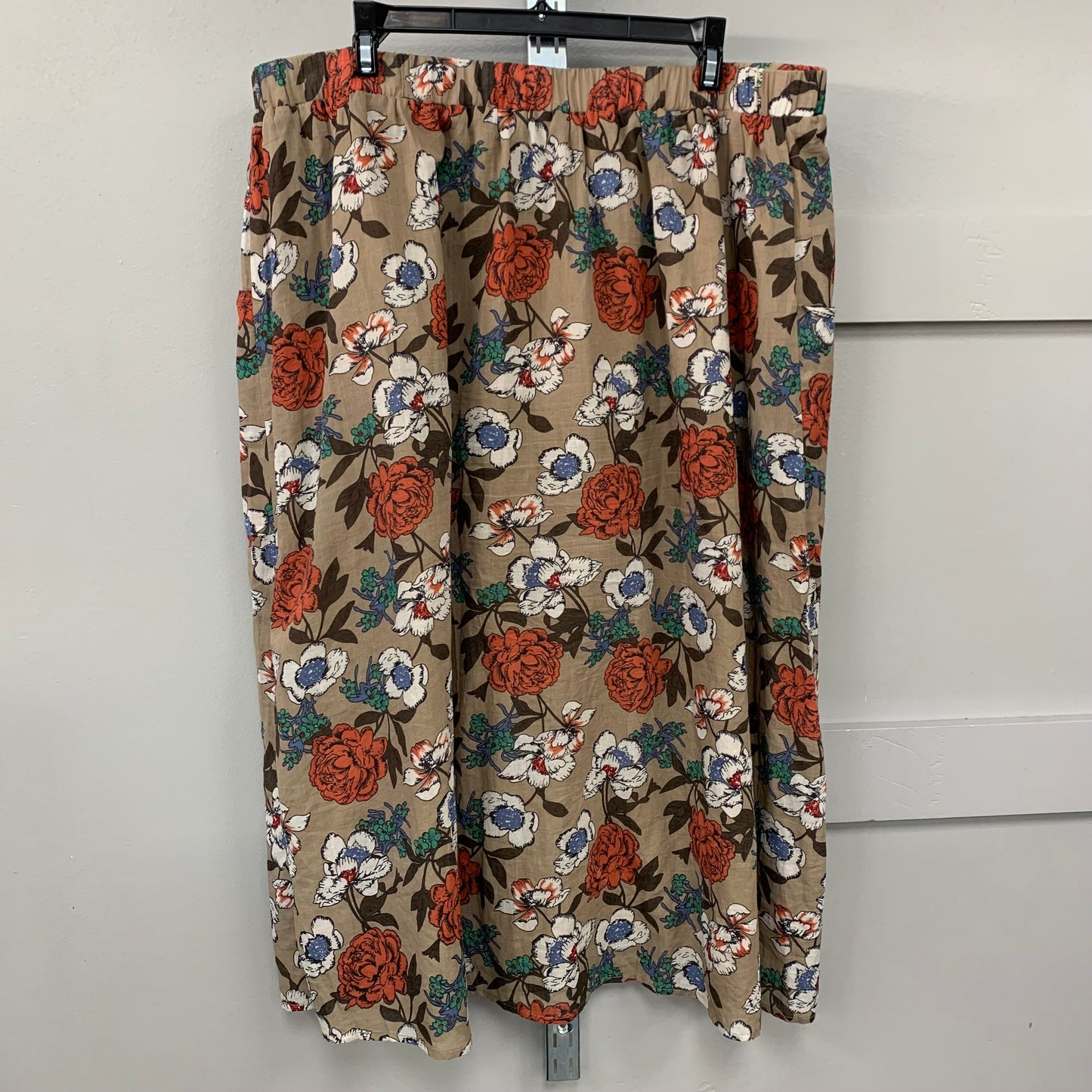 Skirt Midi By Roolee In Floral Print, Size: Xxl