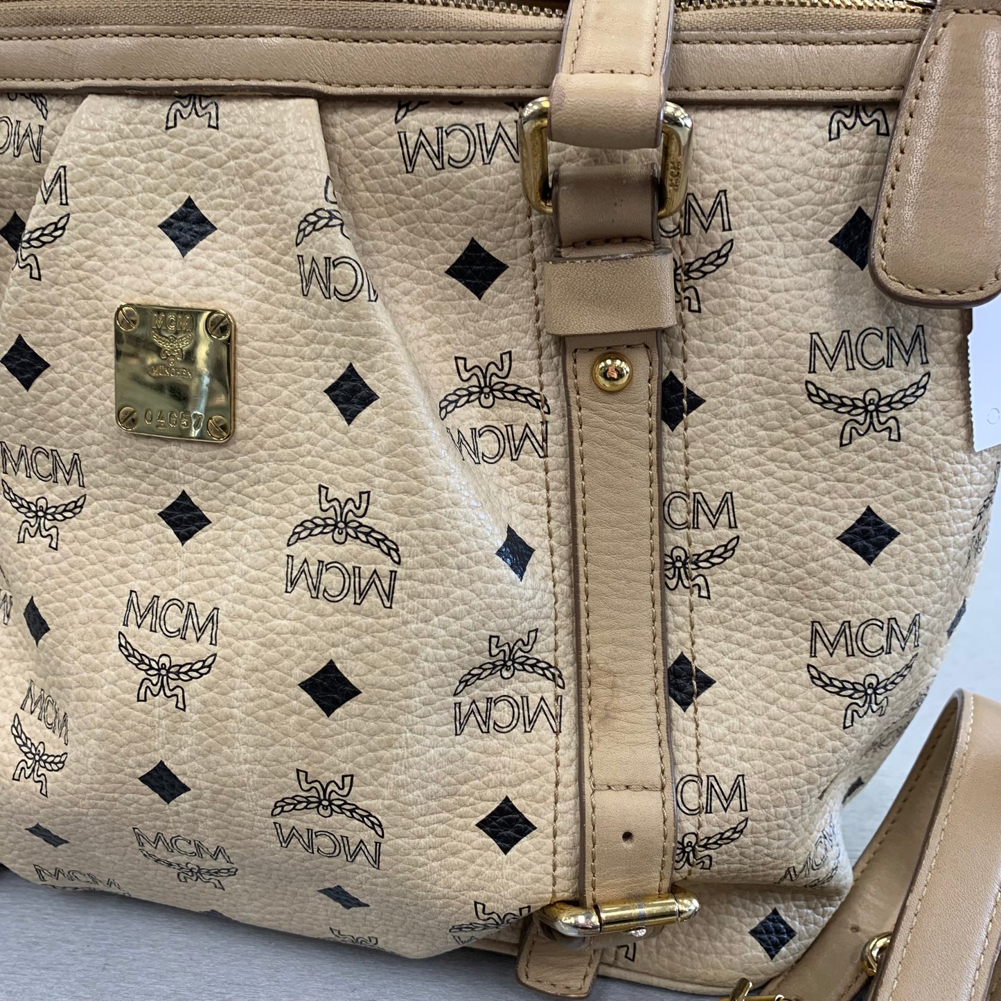 Crossbody Luxury Designer By Mcm, Size: Medium