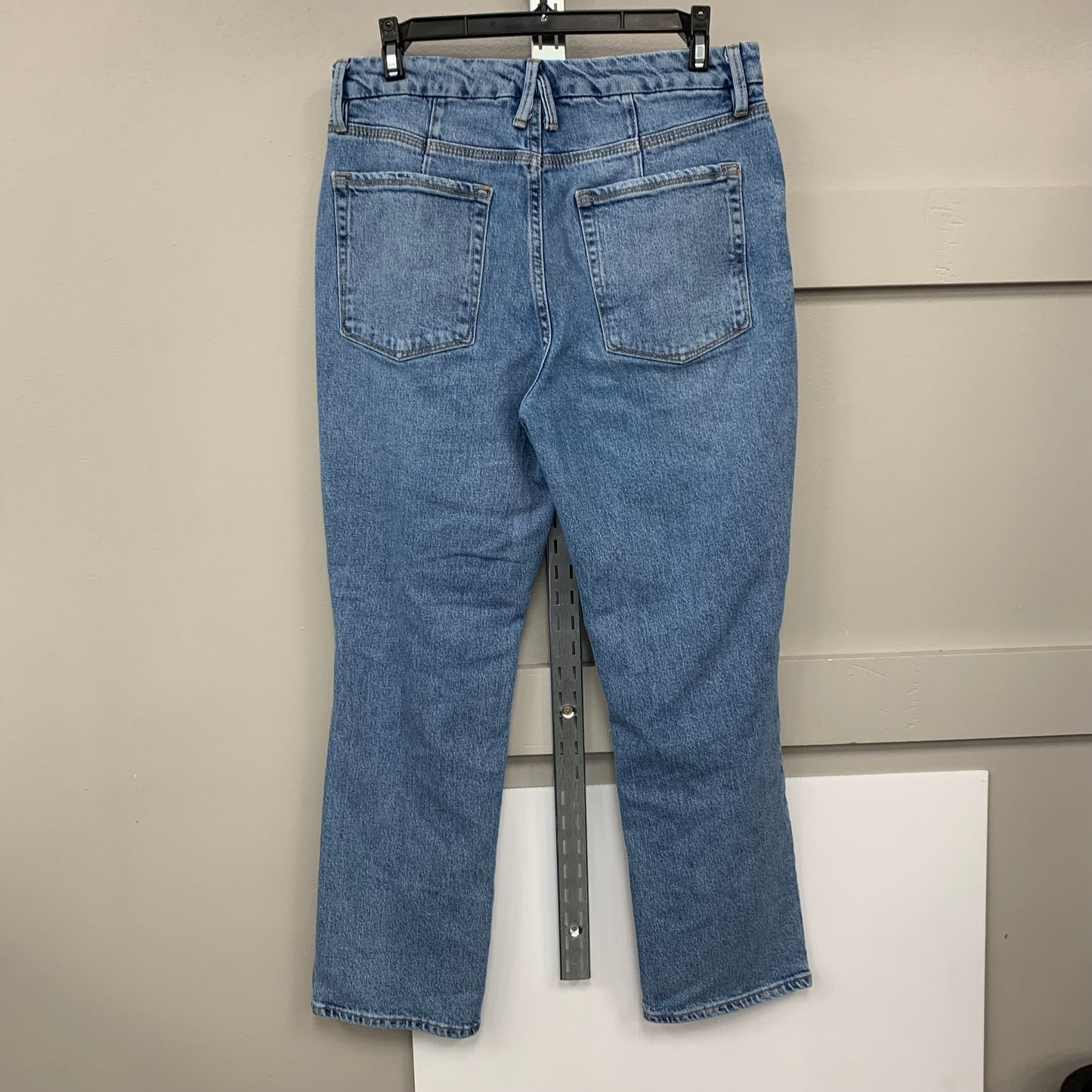 Jeans Straight By Good American In Blue Denim, Size: 8