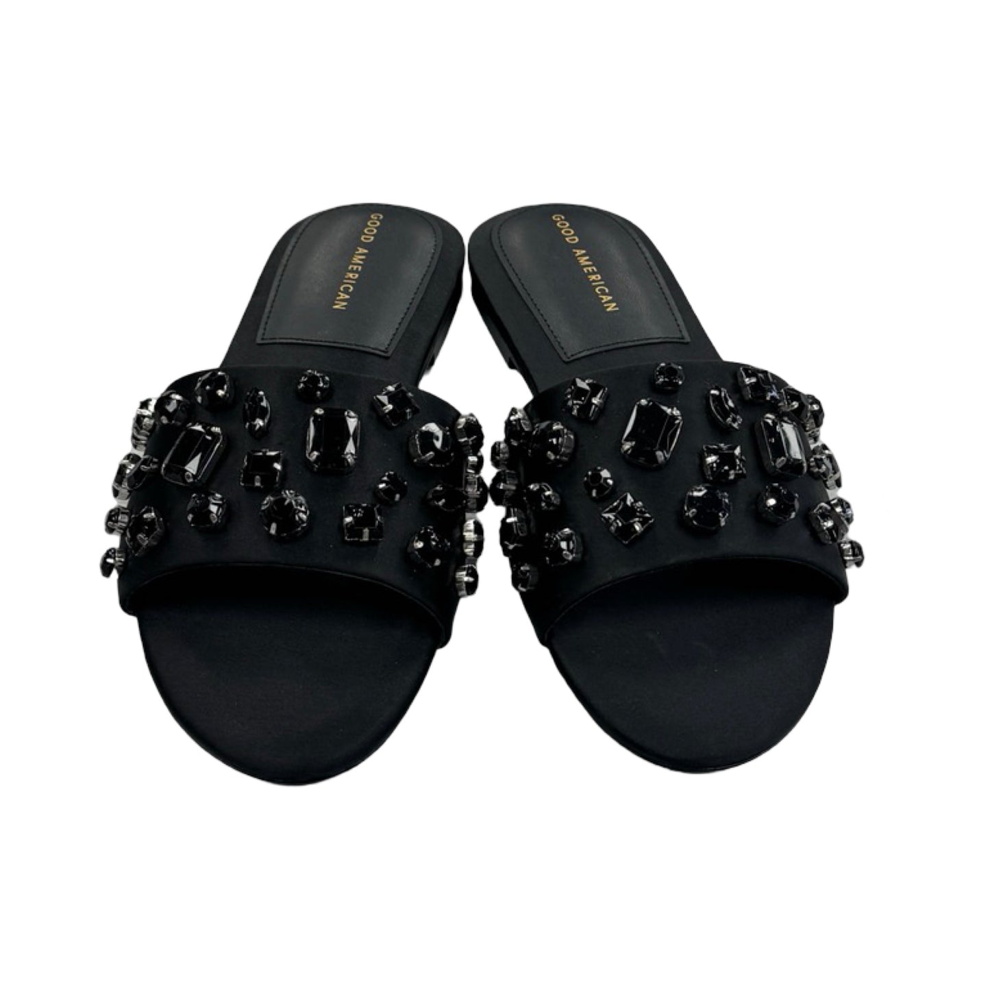 Sandals Flats By Good American In Black, Size: 8