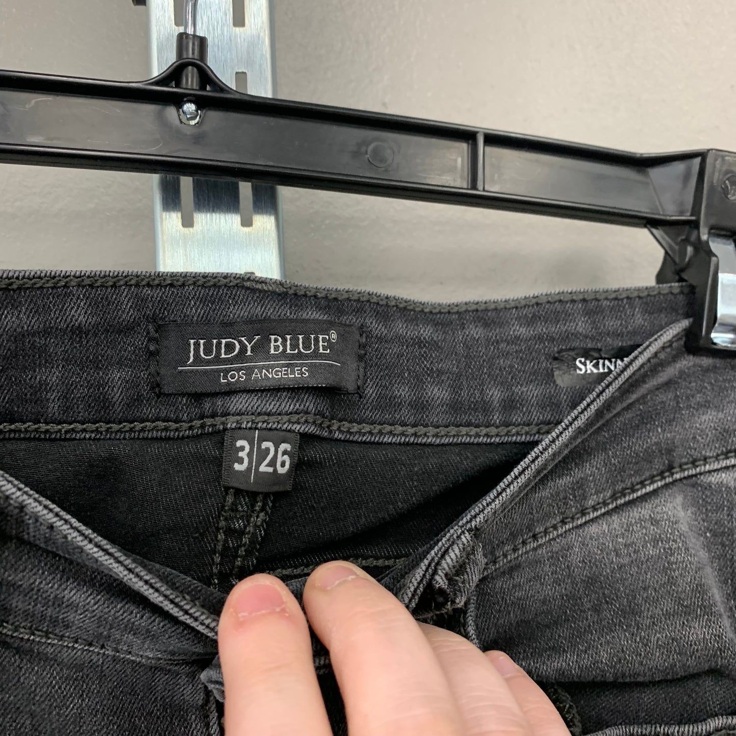 Jeans Skinny By Judy Blue In Black Denim, Size: 3