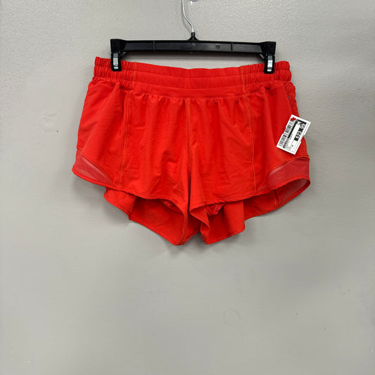 Athletic Shorts By Lululemon In Red, Size: 10