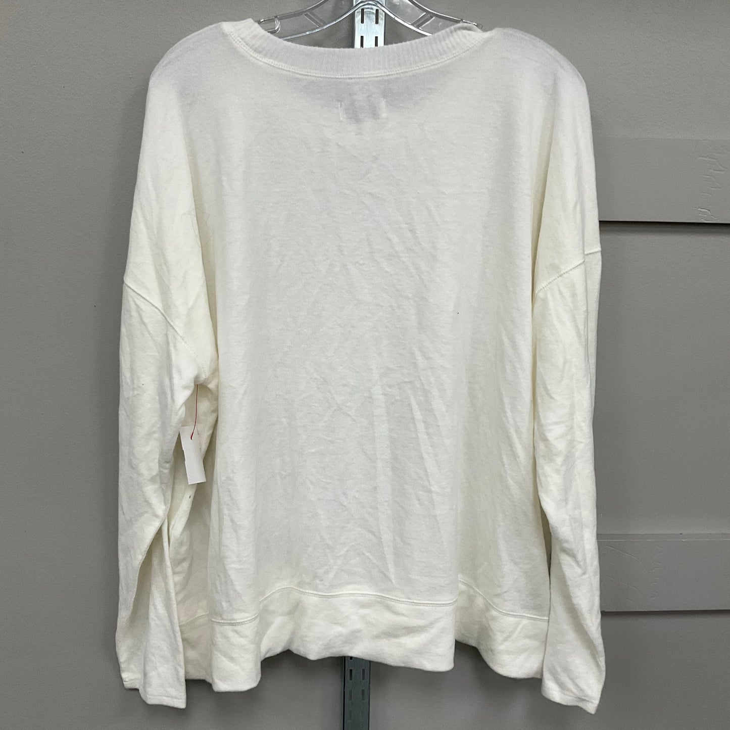 Top Long Sleeve Basic By Lucky Brand In Cream, Size: Xxl