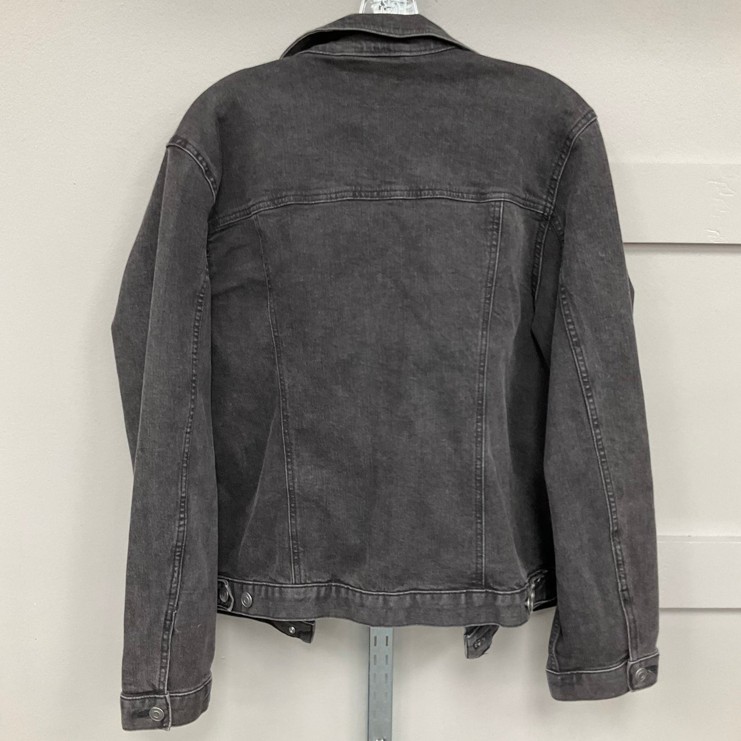 Jacket Denim By Time And Tru In Black Denim, Size: Xxl