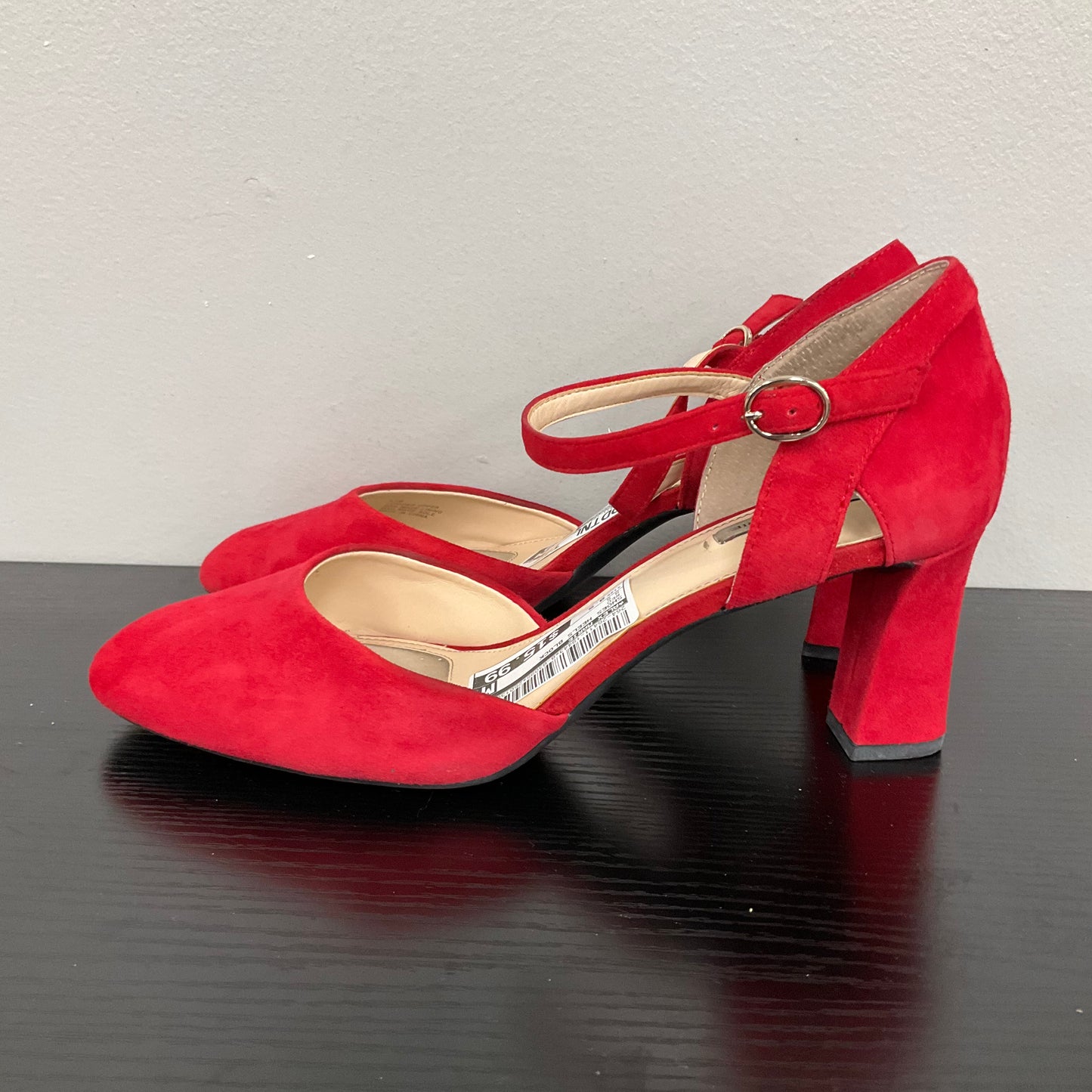 Shoes Heels Block By Alex Marie In Red, Size: 9.5