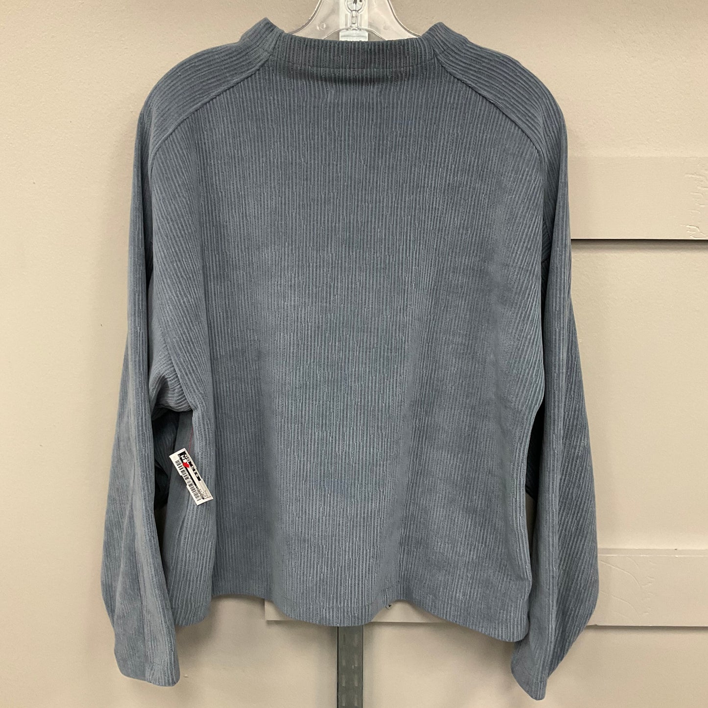 Top Long Sleeve By Madewell In Blue, Size: L