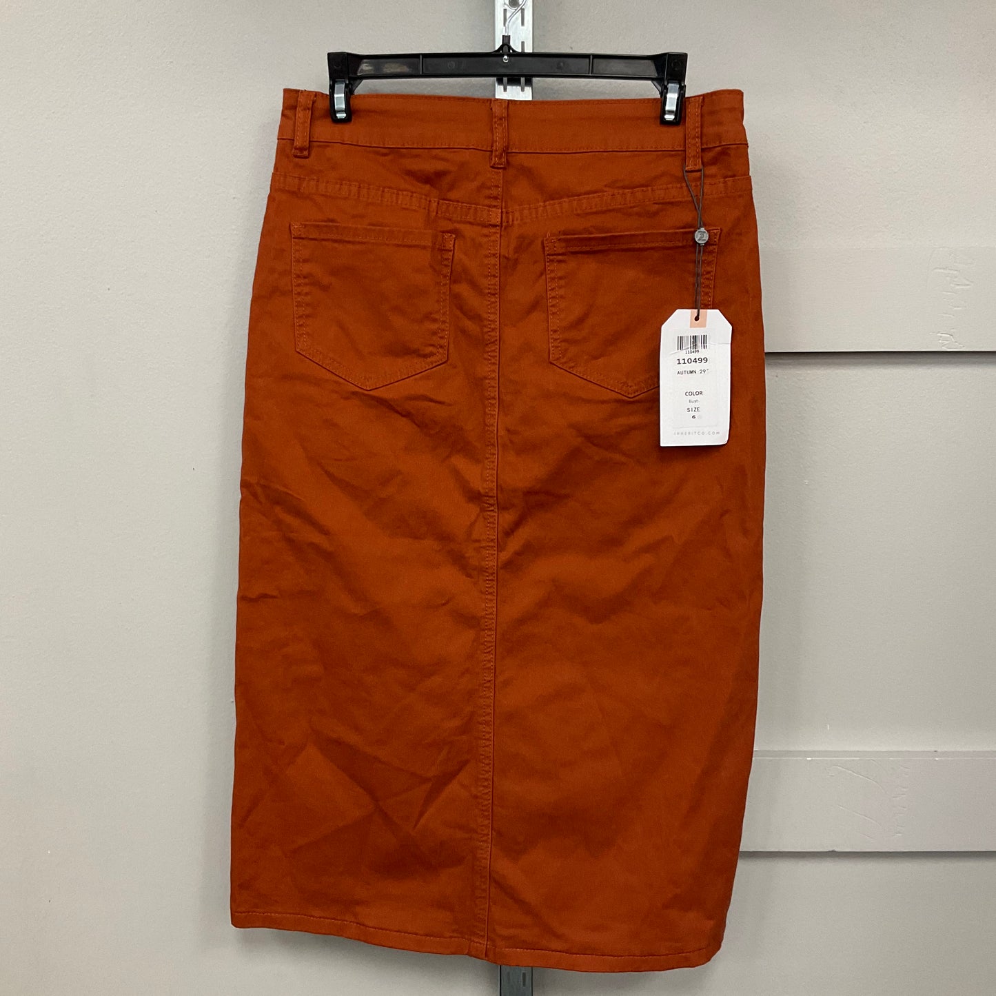 Skirt Mini & Short By Inherit In Orange, Size: 6